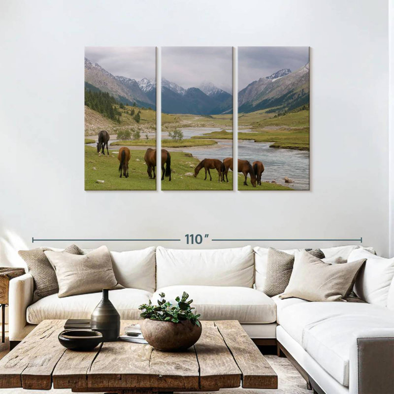 Brampt Karakol Horses, 48" H x 74" W