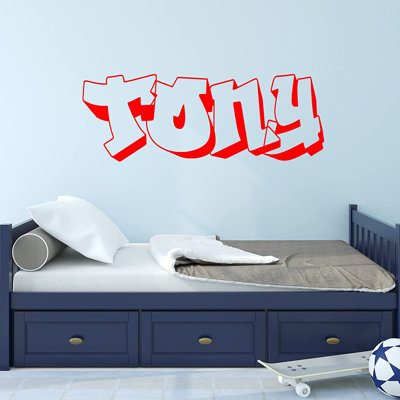Text & Numbers Non-Wall Damaging Wall Decal