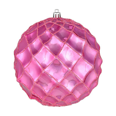  Ensemble de 6 balles percées 4 po Mauve Shiny