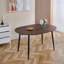 Table extensible, table à manger, table de bureau, table basse, pieds en métal noir, plateau de couleur noyer