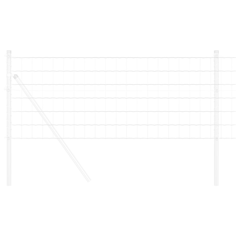 Galvanized Steel Border Fencing, 40 x 1000 x 0.2 cm