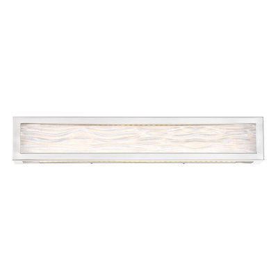 Shock Waves Aluminum LED Flush Mounted Sconce