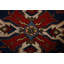 Tapis bleu marine à motif géométrique Kazak