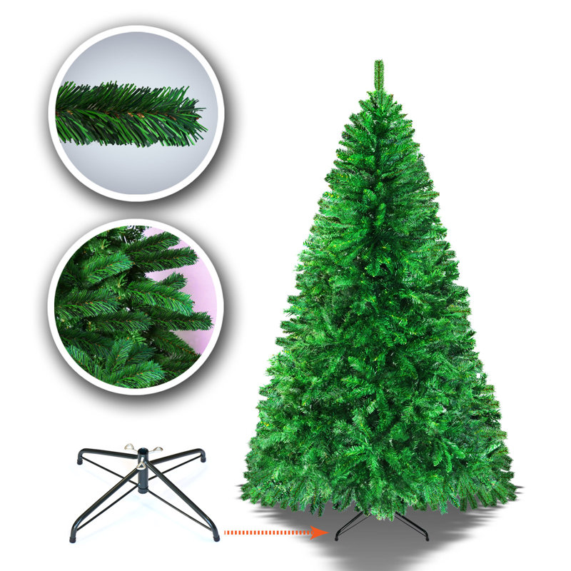 Arbre de noël artificiel pin vert classique, H 6 pi