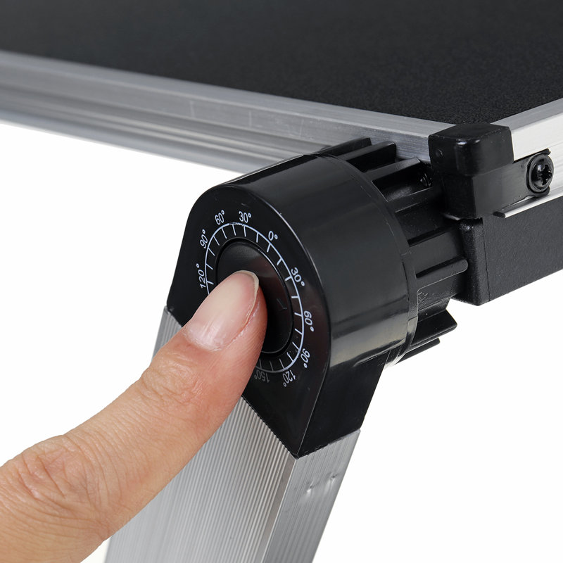 Adjustable Metal Base Standing Desk Converter, Black
