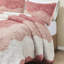 Très grand / très grand housse de couette en fausse fourrure ombrée 3 pièces très grande taille, fermeture à boutons, lavable à la machine avec 2 attaches intérieures, literie douce et confortable-118755948-118755949