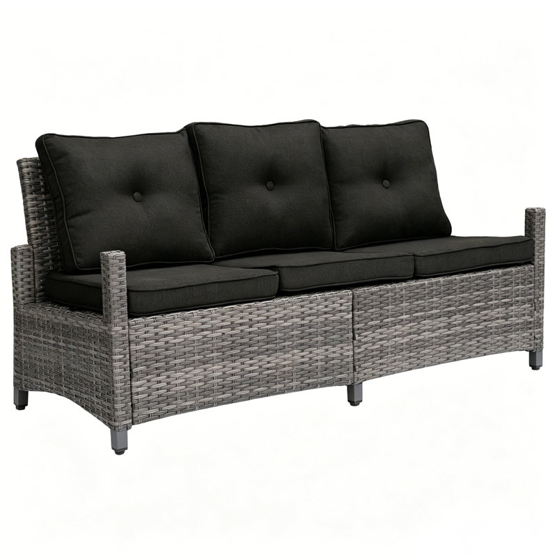 3-Person Sofa Seating Group with Cushions