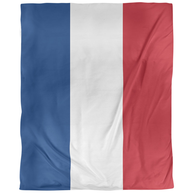 Housse de couette réversible simple Baseball, Housse de couette simple TG, Microfibre, Bleu royal / blanc / rouge