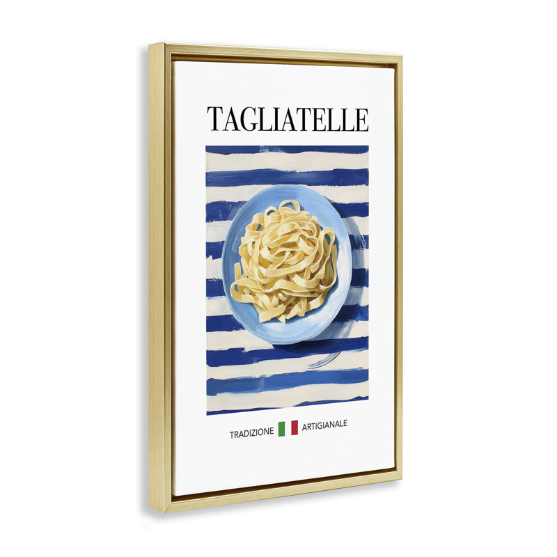 Cadre traditionnel en forme de pâtes Tagliatelle, design par Andreas Magnusson, H 25 po x l 17 po