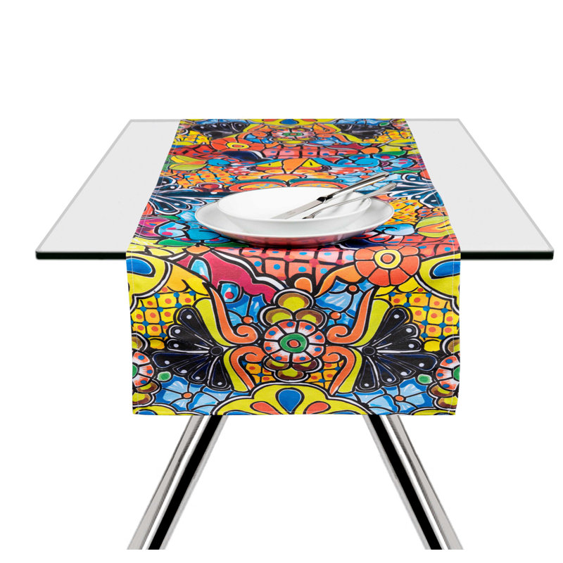 Excelsa table runner Acapulco cotton 45x140 cm multicolor