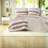 Soft Microfiber Bedding Sets, Twin Xl Stripe Texture For Modern Home