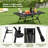 Black Portable Folding Camping Table With Carry Handle-233446260