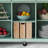 Kitchen Cart: With Rubberwood Flip-top, Interior Storage Shelves In Cabinet Doors, 5-wheel Design, Storage Cabinets And 3 Dining Drawers.-383450803