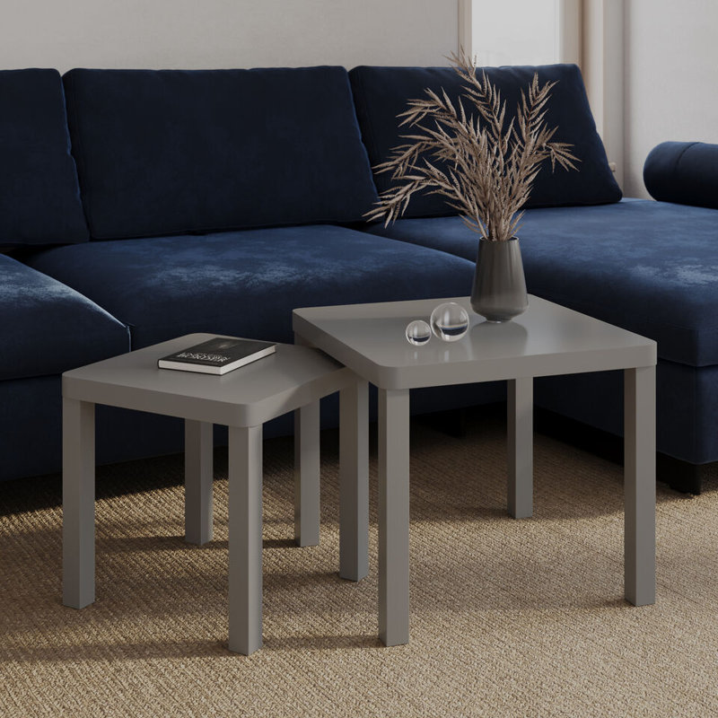 2 - Piece Living Room Table Set, Grey
