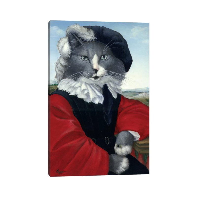 Leo 1 Piece Wrapped Canvas Painting, 101.6 cm H x 66.04 cm W x 1.91 cm D