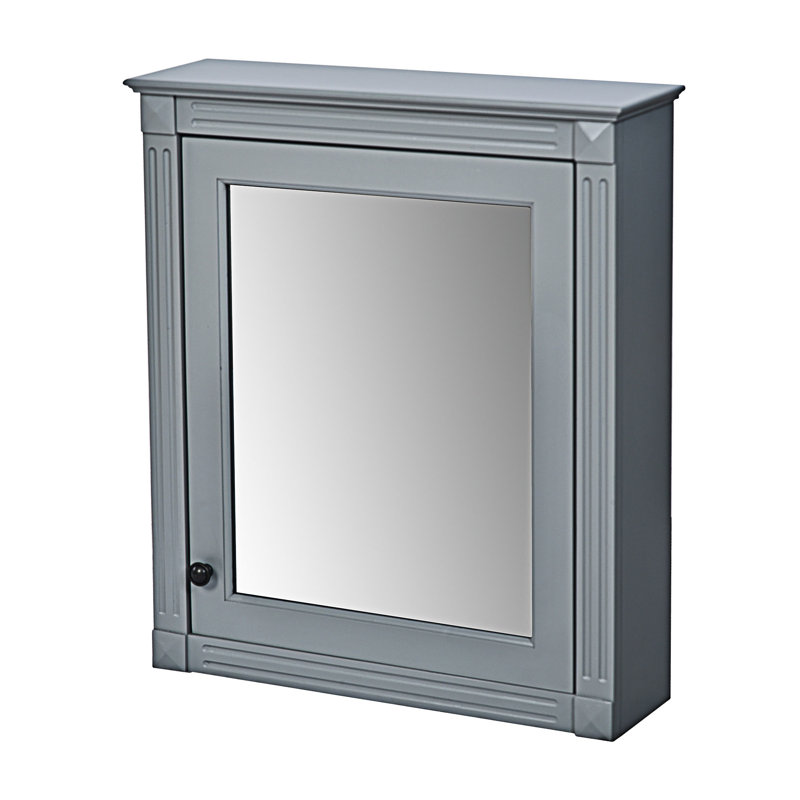 Armoire à pharmacie murale avec miroir, Gris