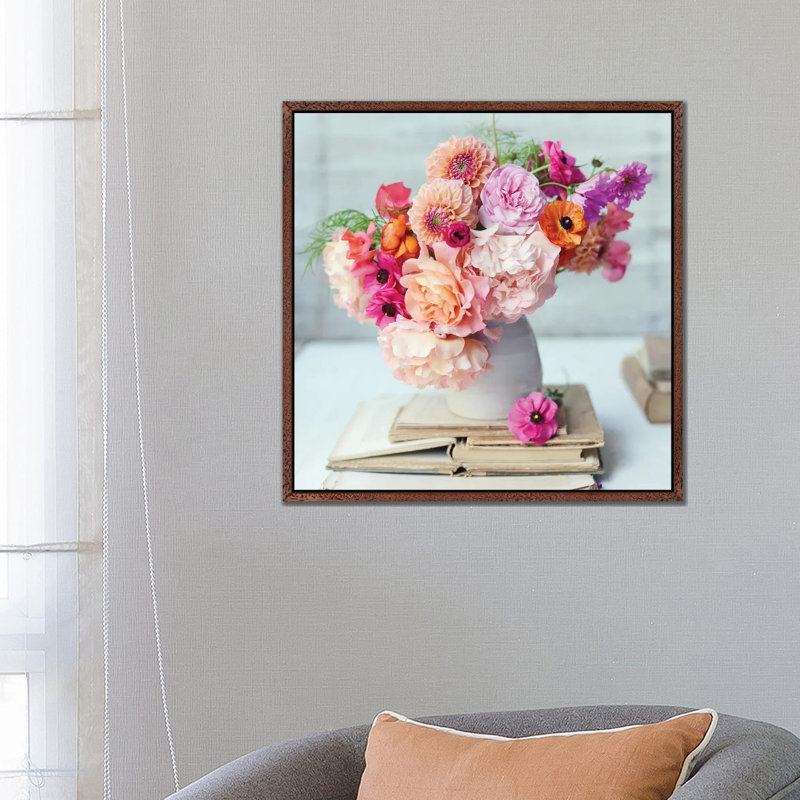 Afternoon Delight by Sarah Gardner - Print on Canvas, 66.04 cm H x 66.04 cm W, Brown Floater Frame
