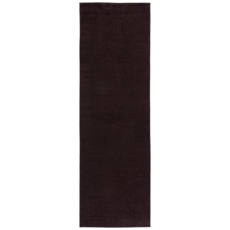 Boucle 100 Performance Machine Washable Solid Color Rug, Runner 2'6" x 8'