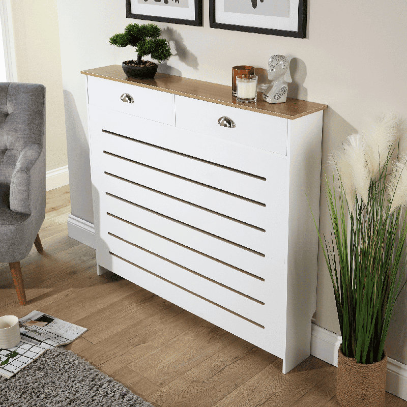 Batley Drawer Radiator Cover, 96cm H x 111.5cm W x 19cm D
