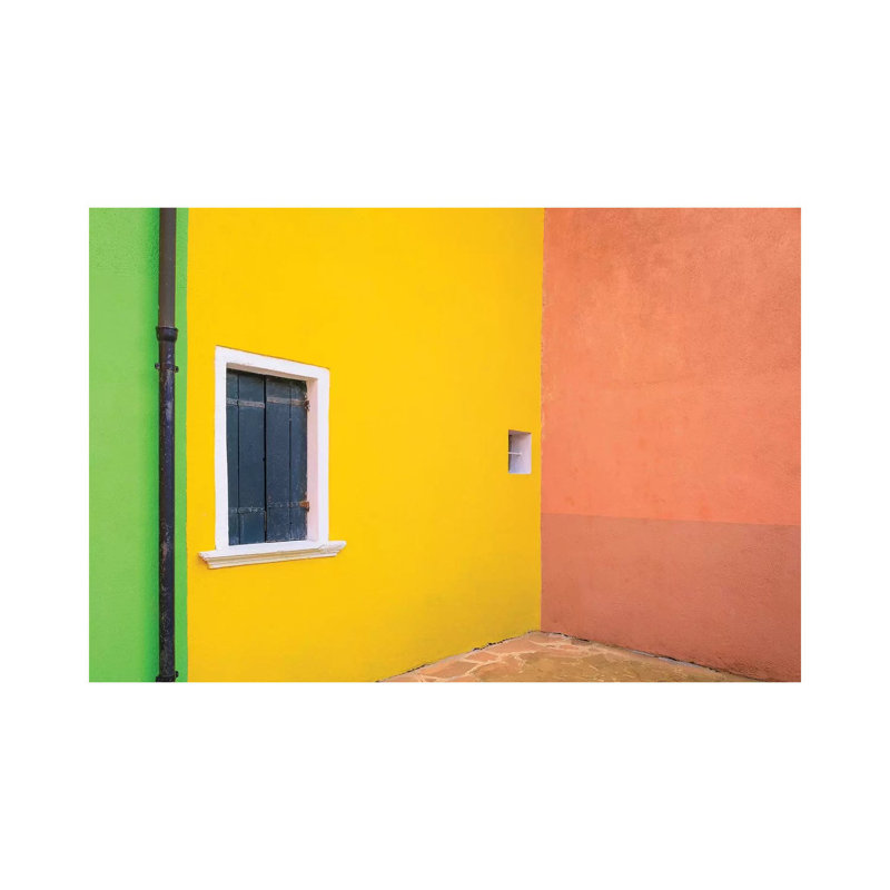 Italy, Burano. Colorful House Walls. by Jaynes Gallery - Wrapped Canvas Print, 20.32cm H x 30.48cm W x 1.905cm D