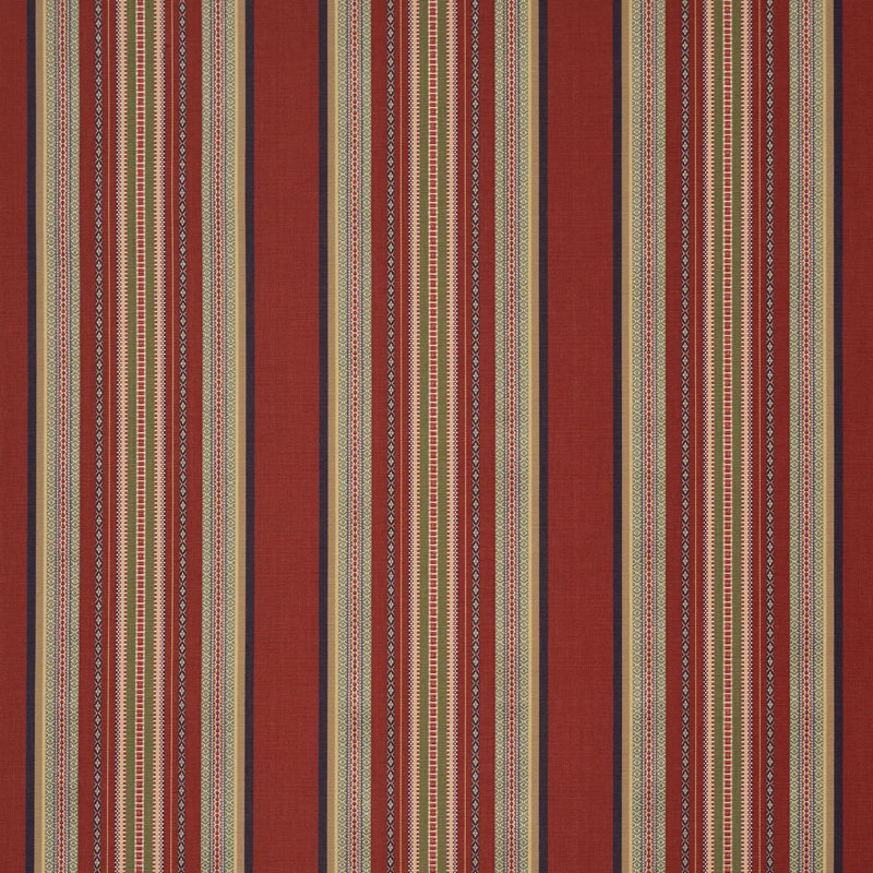 Tissu à rayures Wellington, Rouge