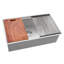 Évier de cuisine encastré en acier inoxydable de calibre 16 Ruvati Workstation-101380358