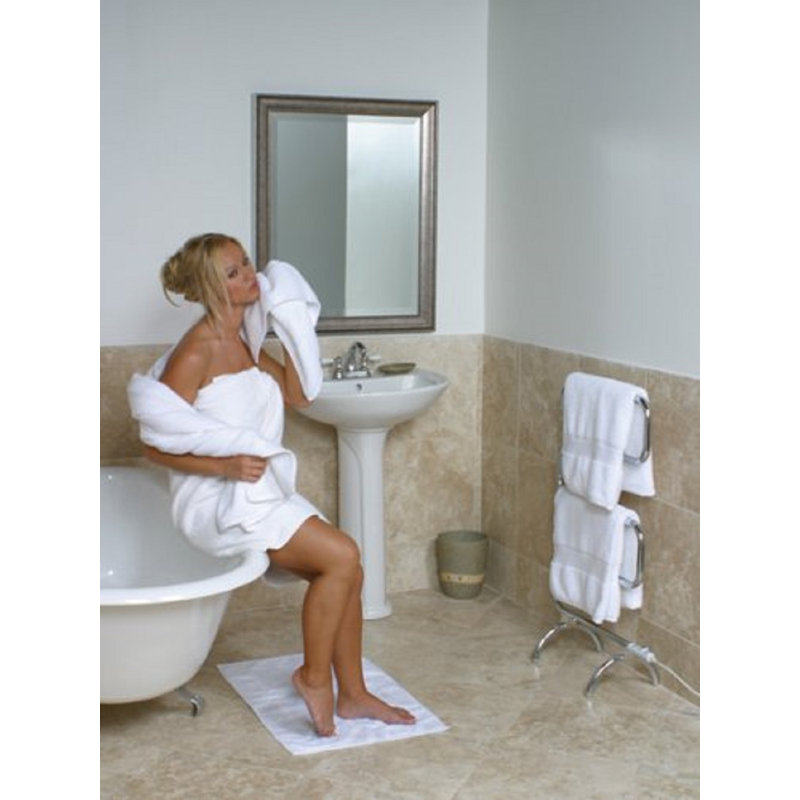 Chauffe-serviettes sur pied ou mural Warmrails Classic, Nickel