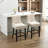 27.5'' Upholstered Bar Counter Stool with Solid Wood Frame(Set of 2)-79027220