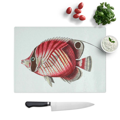 Tempered Glass Butterflyfish Chopping Board