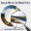 «USA Majesty Mount Rainier», miroir mural rond vert, impression sur métal-99619671