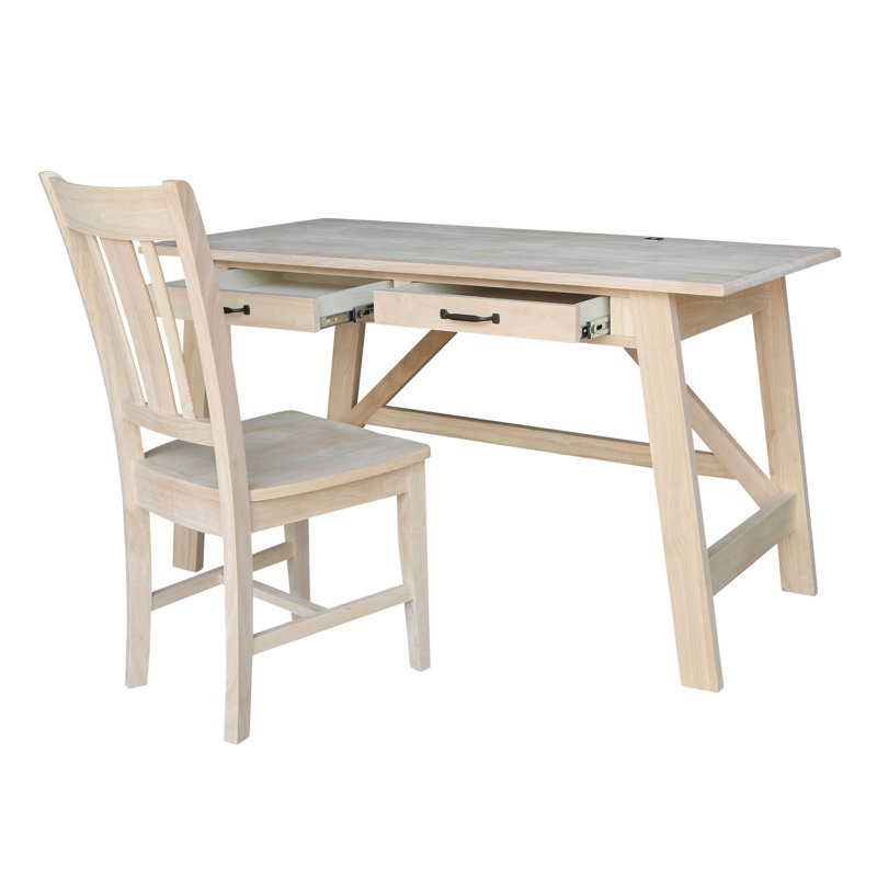 Bureau d'écriture avec fauteuil, Brut / prêt à finir
