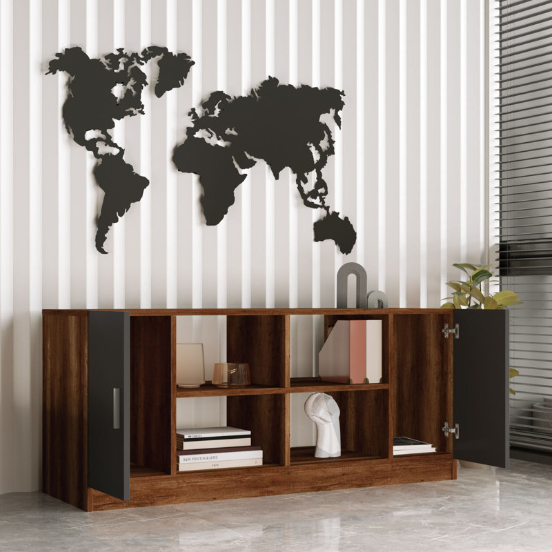 Cayl 61.8cm Kitchen Pantry, Baroque/Anthracite