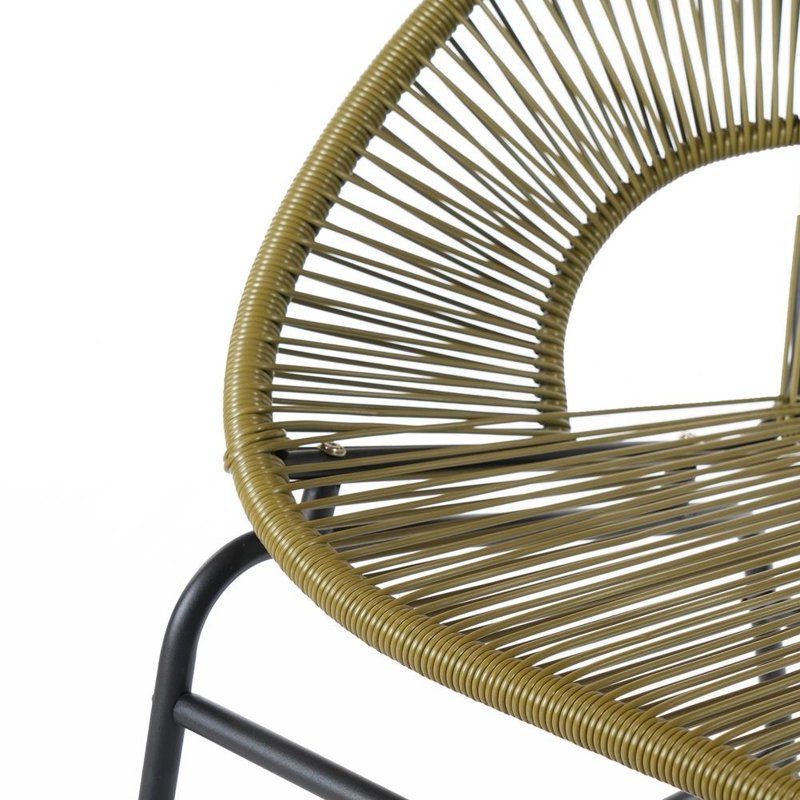 Causeuse d'extérieur pour patio, Yellow