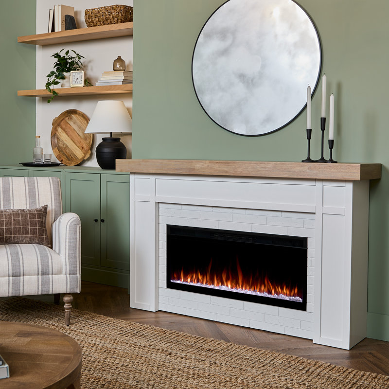 Cravenhall 64" Landscape Electric Fireplace by Real Flame, Standard