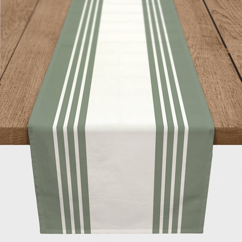 Chemin de table Breyana, P 16 po x L 72 po, Vert