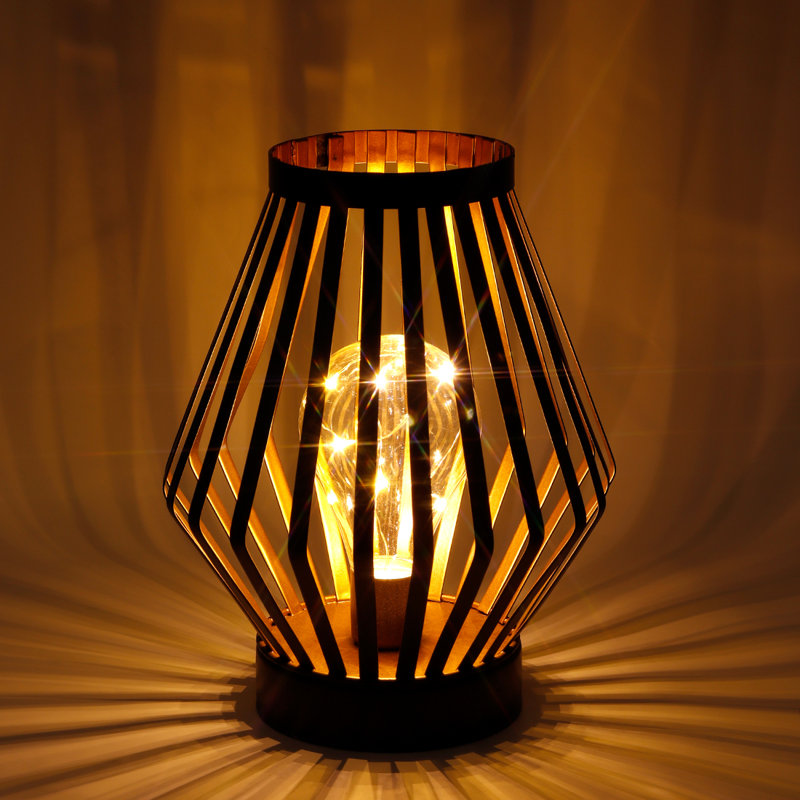 Banner 22Cm Metal Dimond Shape Cordless Table Lamp