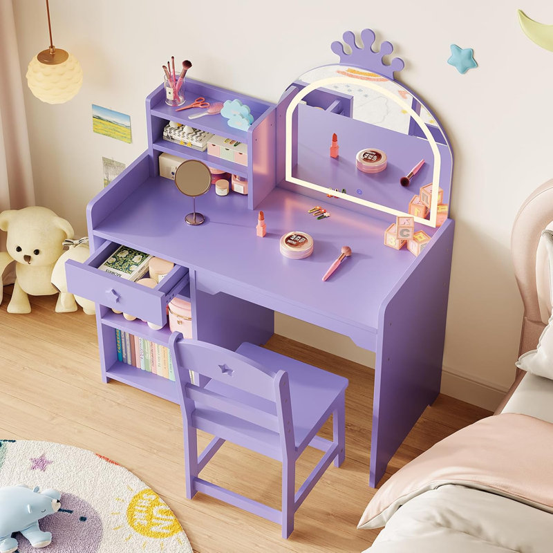 Dressing Table, Purple
