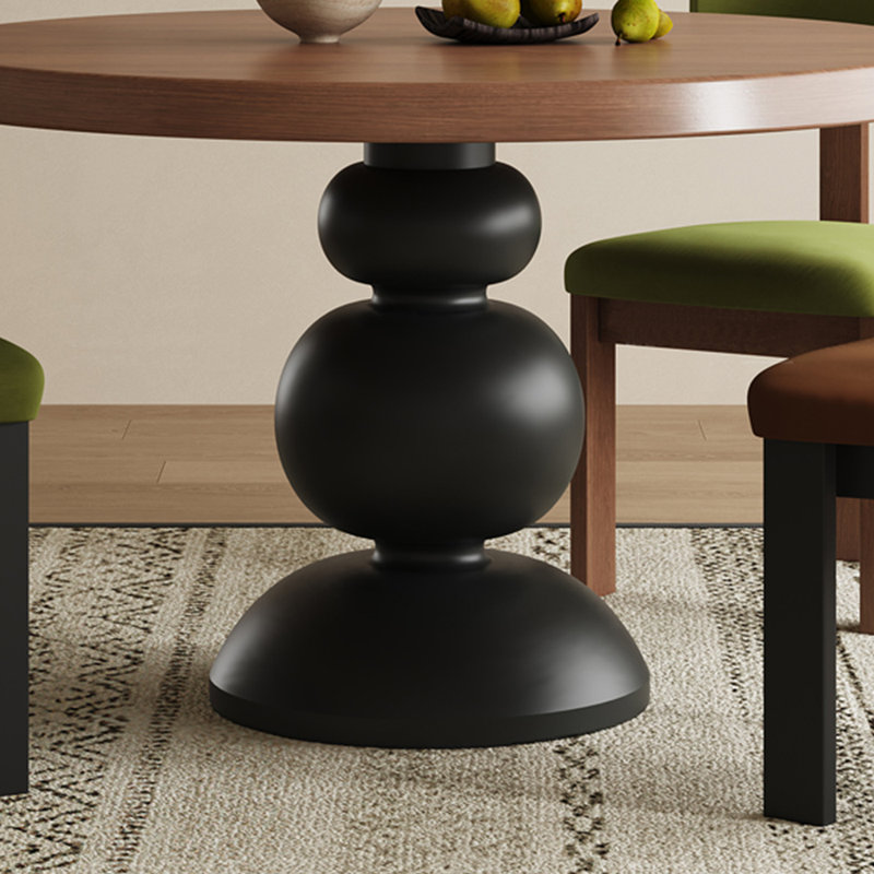Ensemble de table de salle à manger multicouche, Brun, Brun, H 29,53 po x L 39,37 po x l 39,37 po