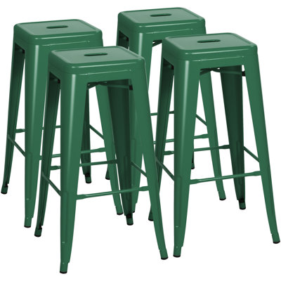 Lansing Iron Counter Stool with Steel Frame