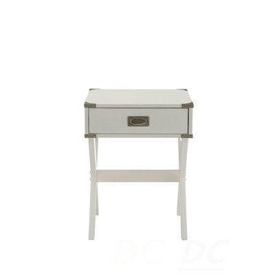 Babs White Finish Accent Table, Table