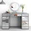 Ninian Vanity Dressing Table with 13-Drawers Glass top 130cm Wide-826015027