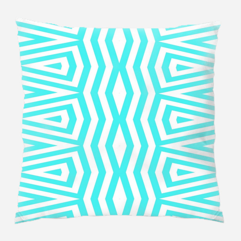 Geometric Microsuede Reversible Throw Pillow