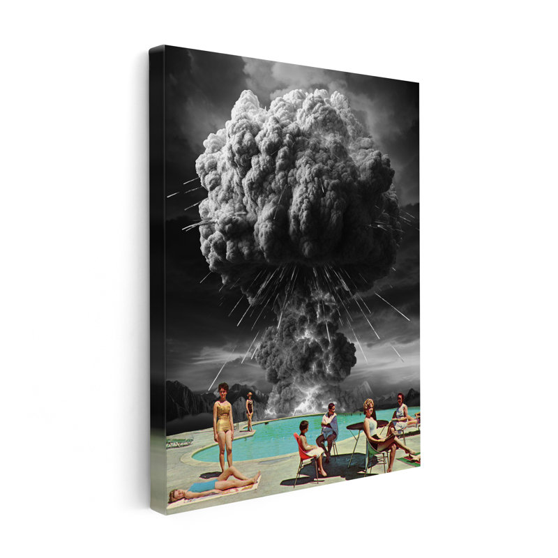 Atomic Bomb Pool Party, Unframed, Poster, 08"H x 10"W