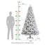 Arbre de Noël épinette enneigé avec lumières Snowy Luxe-337300502