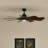 Gentry 60" Indoor Distressed Black Ceiling Fan with Integrated LED Light and Wall Control-82941955
