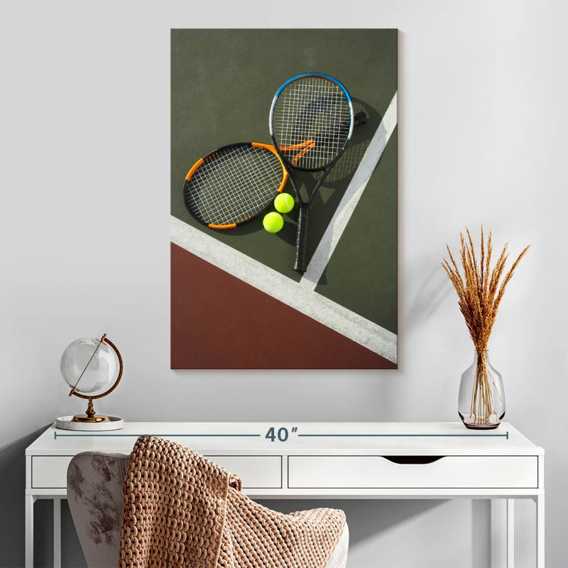 Raquettes et balles de tennis Sireci, H 30 po x l 20 po