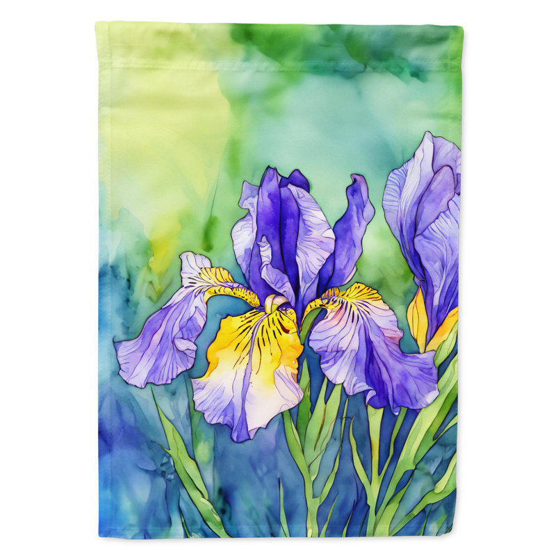 Drapeau de jardin double en polyester H 15,5 po x l 11,25 po