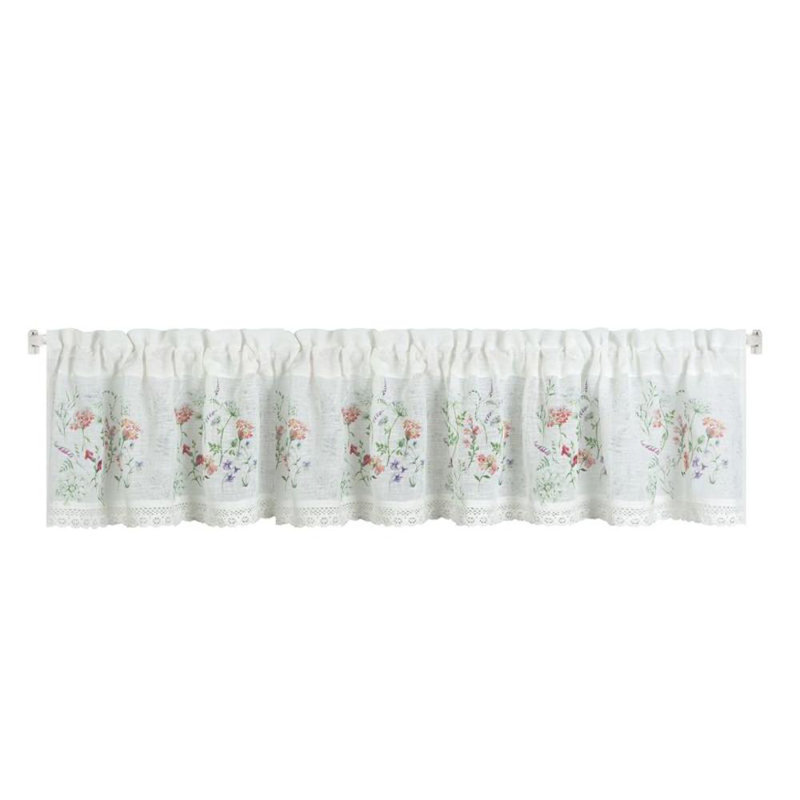Wenzel Floral Tailored Window Pelmet, 150cm W x 30cm L