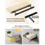 Heurich, 3 tablettes flottantes en bois peint, tablettes murales de salle de bain de 2 pouces d'épaisseur-1814445518-1814211891