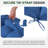 2-Pcs Outdoor Seat/Back Cushion For Adirondack Chair-1882779781